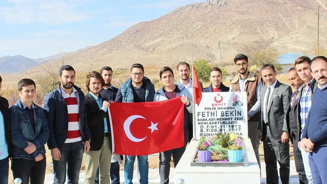'Öğrenciler şehit Fethi Sekin´i doğum gününde unutmadı'
