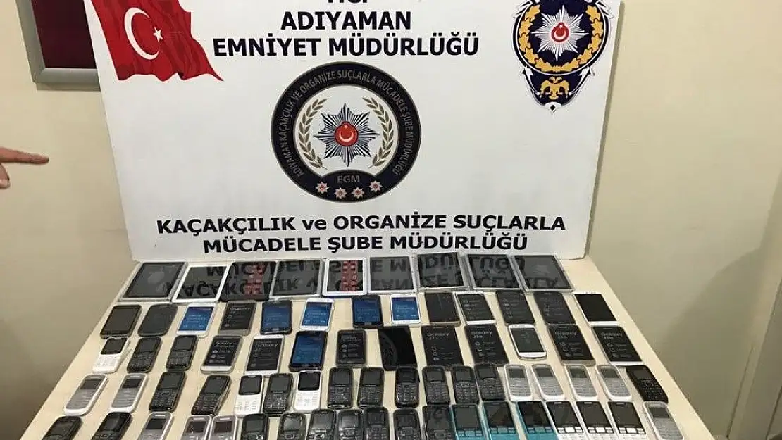 'Adıyaman´da kaçak cep telefonu ve tablet ele geçirildi'