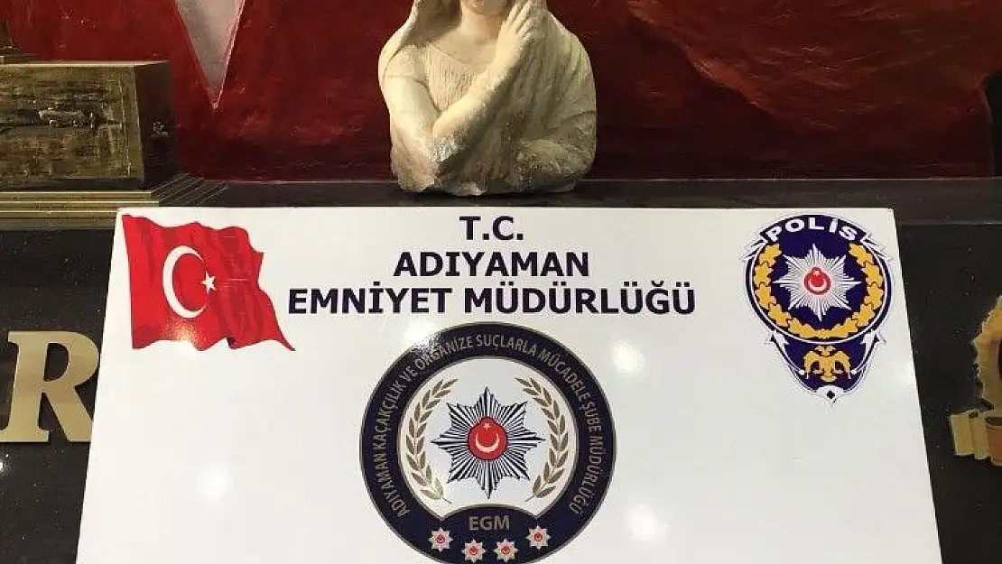 'Adıyaman´da Roma dönemine ait heykel ele geçirildi'
