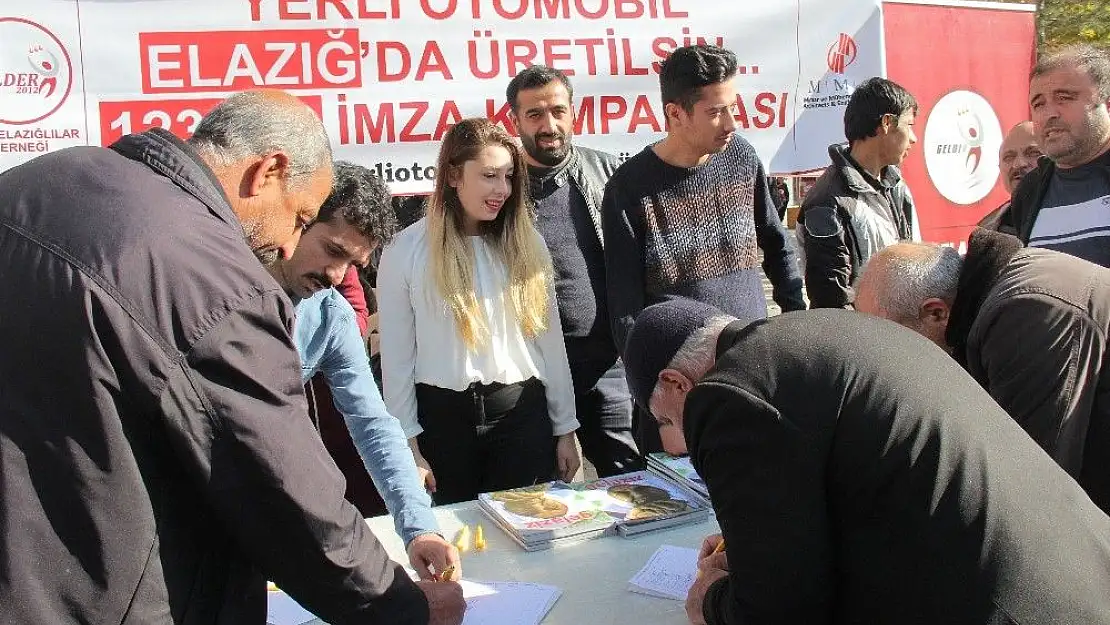 'Yerli otomobilin Elazığ´da yapılması için imza kampanyası'