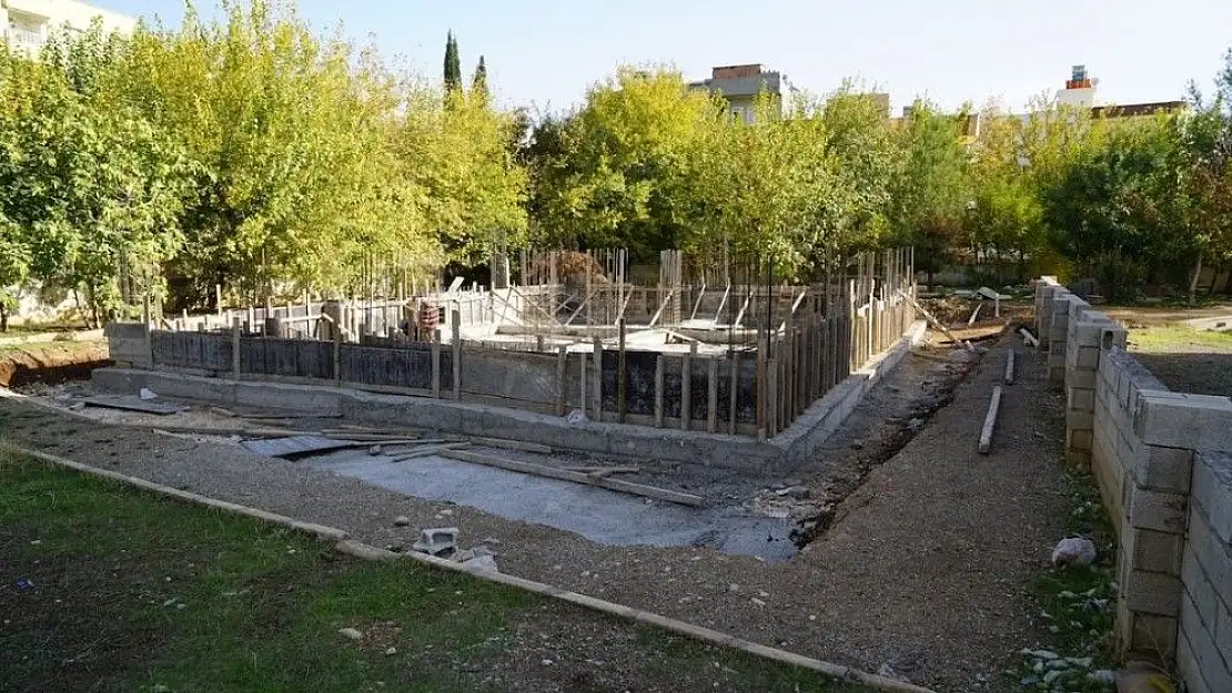 'Mehmet Akif Mahallesi Taziye Evi inşası tüm hızıyla devam ediyor'