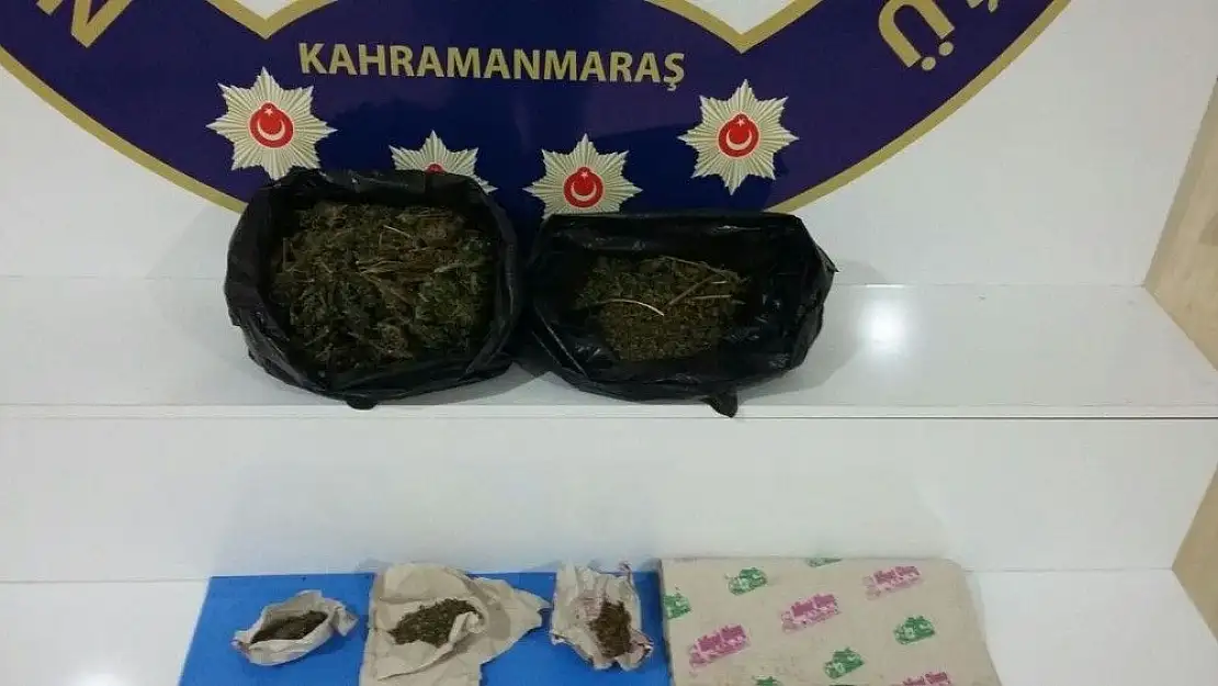 'Kahramanmaraş´ta dönercide esrar ele geçirildi'