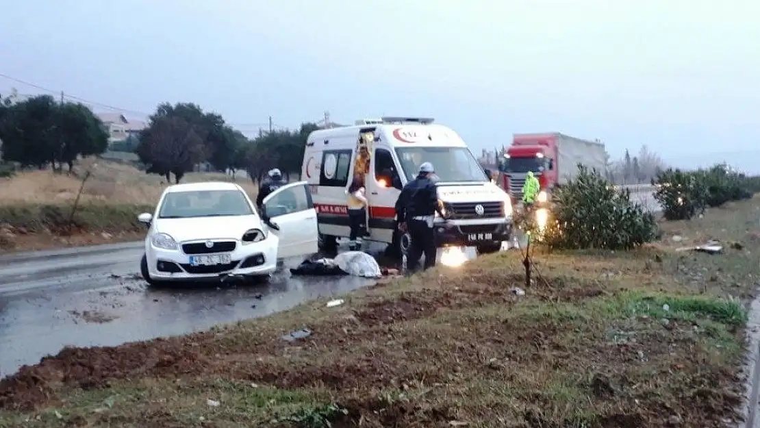 'Kahramanmaraş´ta taziye dönüşü kaza: 1 ölü, 2 yaralı'