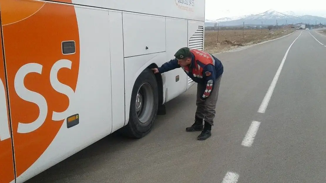 'Afşin´de kış lastiği denetimi'