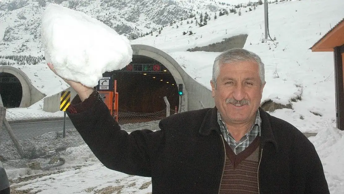 'Göksun´da kar sevinci'