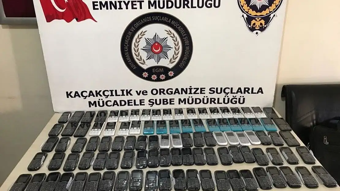 'Adıyaman´da 102 adet kaçak telefon ele geçirildi'