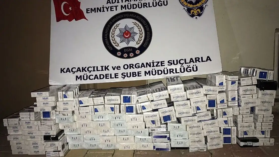 'Adıyaman´da kaçak sigara ele geçirildi'