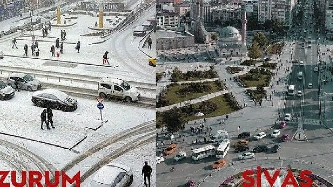 'Sivas´ın esprili kar çağrısına Erzurum´dan cevap'