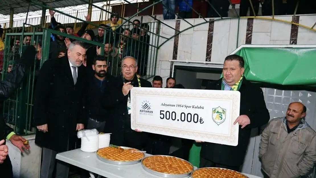 'Adıyaman 1954 Spor´a 500 bin TL destek'
