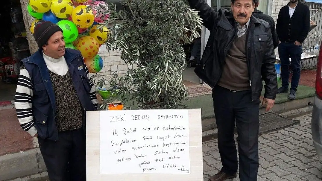 'Esnaf Sevgililer Günü´nü Vatan Askerleri Günü yaptı'