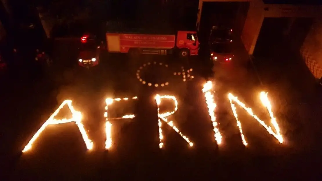 Malatya itfaiyesinden Afrin ateşi