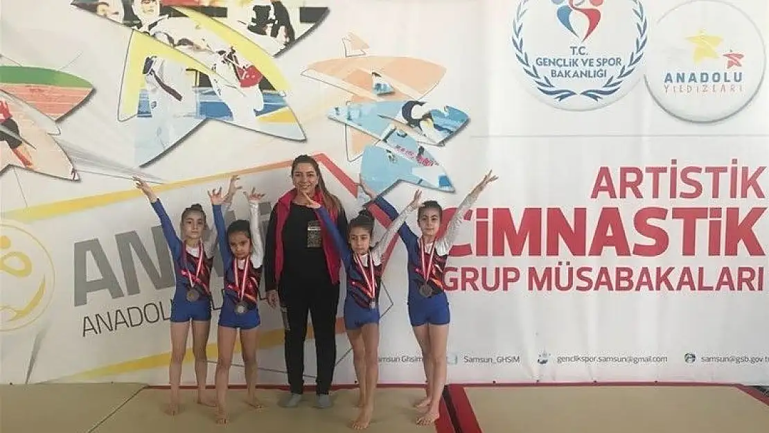 'Malatya takımları Jimnastikte derece elde ettiler'