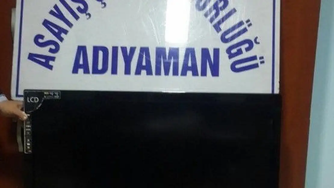'Televizyon çalan şahıs tutuklandı'