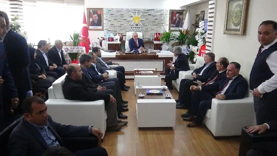 'Başkan Küçük ve ilçe teşkilatından Kahtalı´ya hayırlı olsun ziyareti'