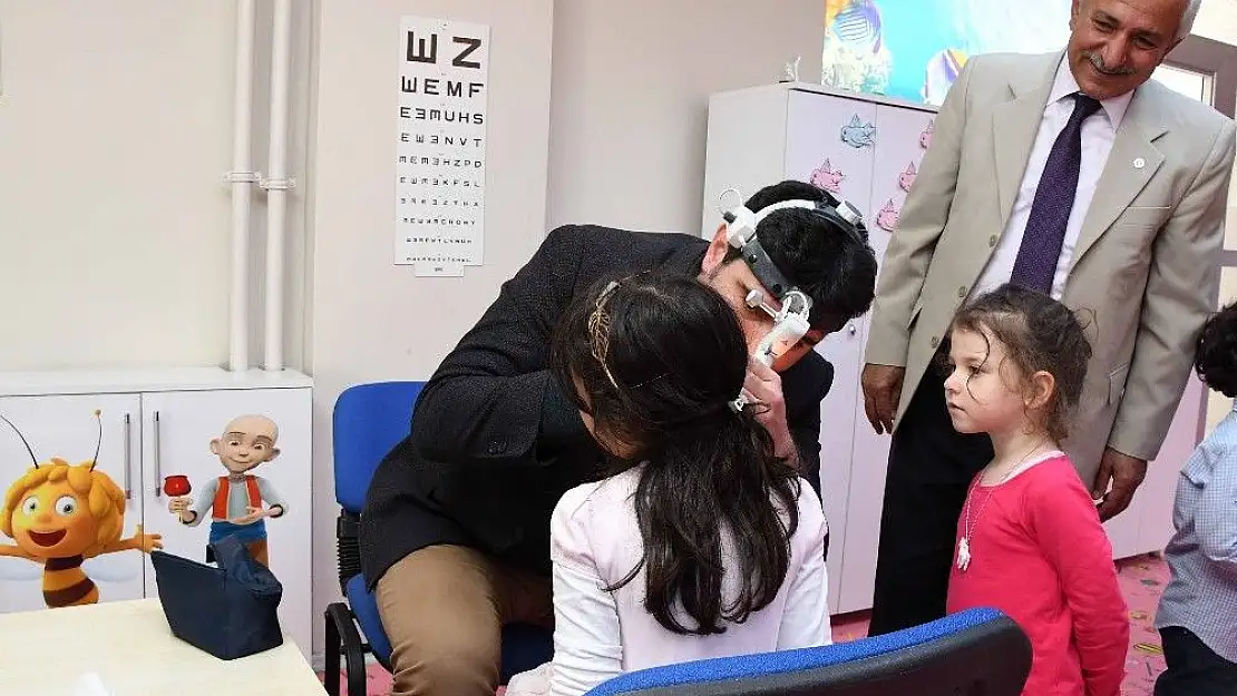 'Miniklere kulak burun ve boğaz sağlığı taraması yapıldı'