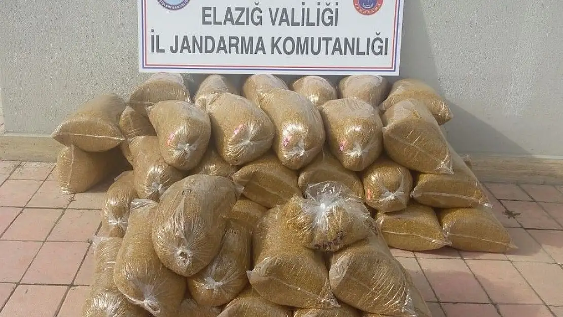 'Jandarmadan şok uygulama, 288 kilo tütün ele geçirildi'