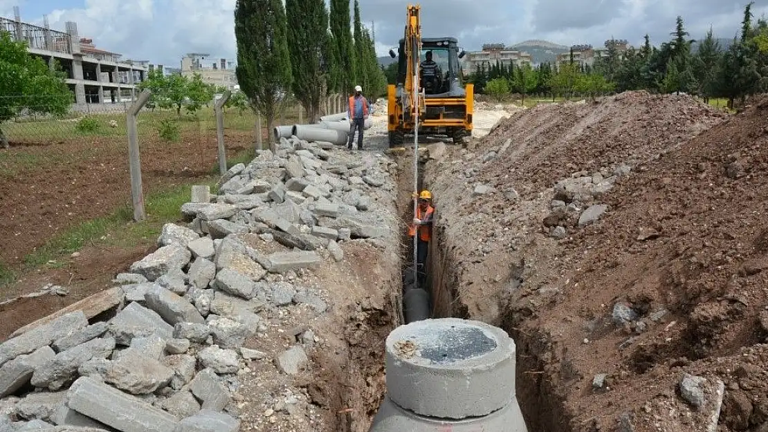 'İmara yeni açılan yerlere altyapı hattı döşeniyor'