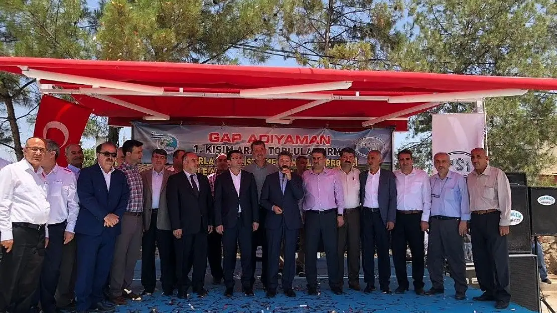 'Arazi toplulaştırma ve 36 köyün alt yapı temel atma töreni gerçekleştirildi'