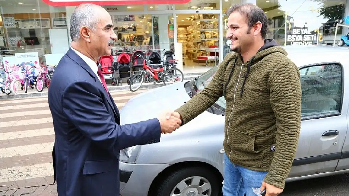 'Başkan Aydın esnaf ziyaretlerini sürdürdü'