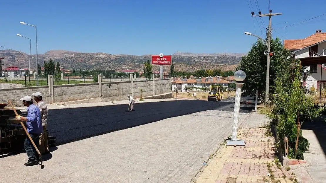 'Hastane otoparkında asfaltlama çalışması yapıldı'