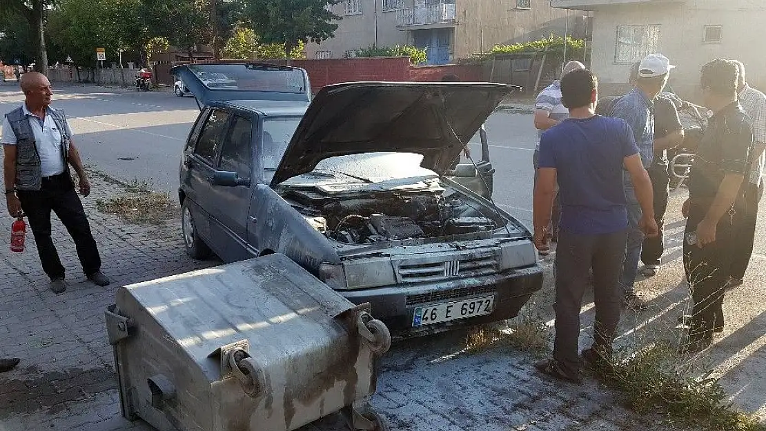 'Seyir halindeki araç yandı'