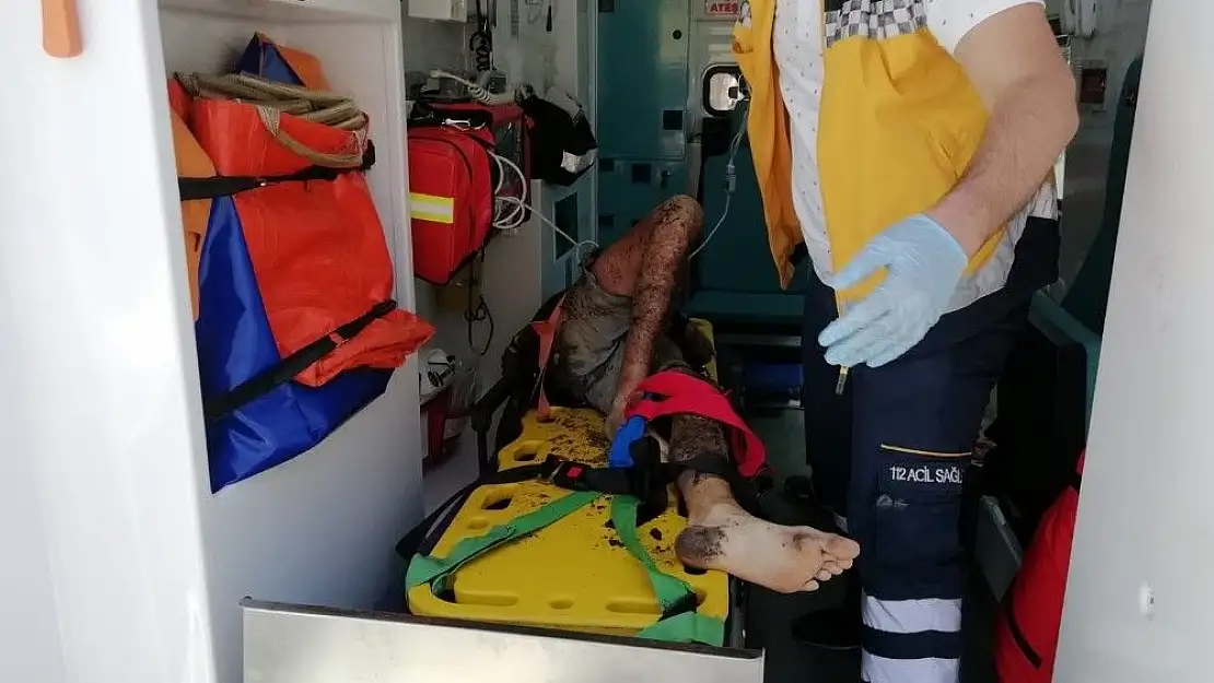 'Vagonun üzerine çıkan genç, elektrik akımına kapıldı'