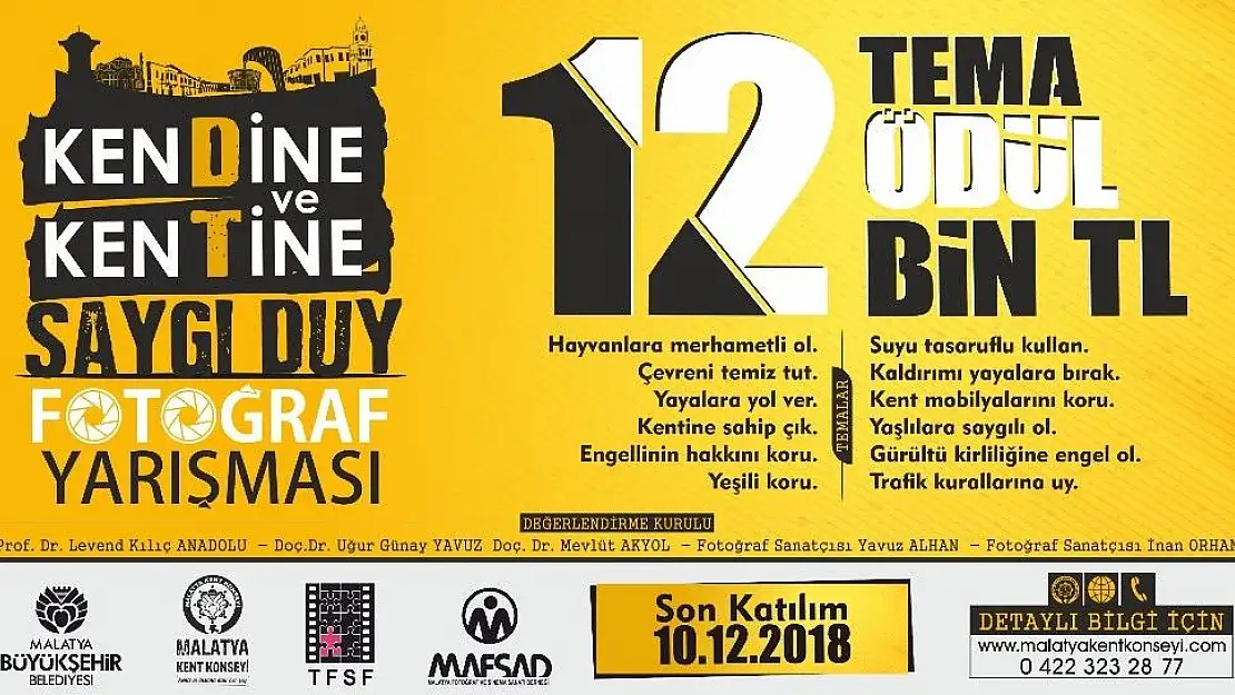 'Kent Konseyinden bol ödüllü fotoğraf yarışması'