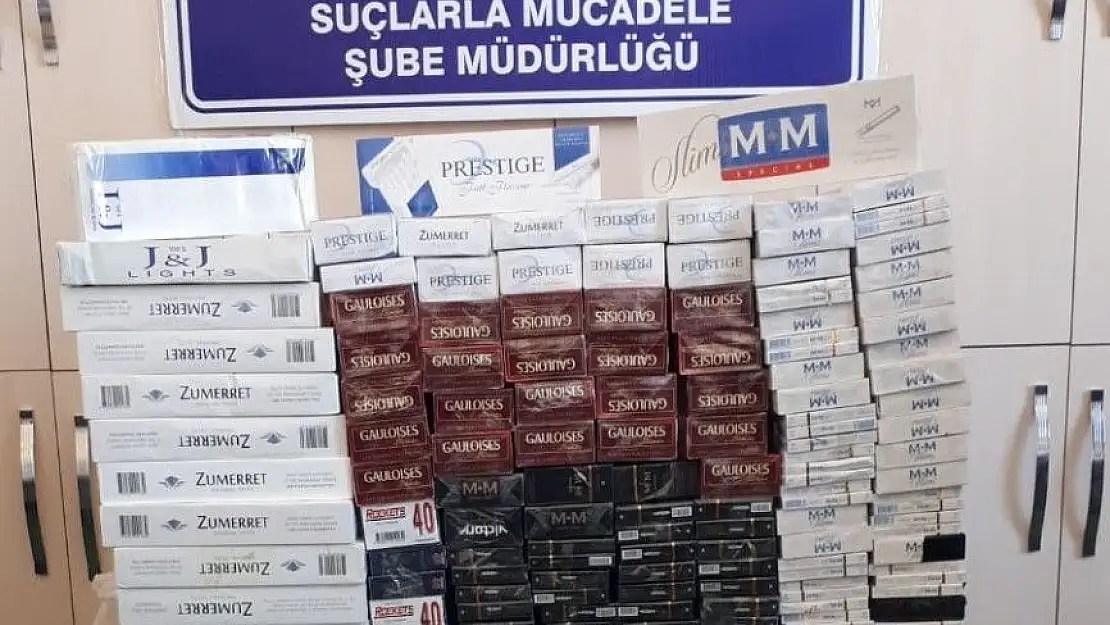 'Elazığ´da ''Duman'' operasyonu 2 bin 336 adet kaçak sigara ele geçirildi'
