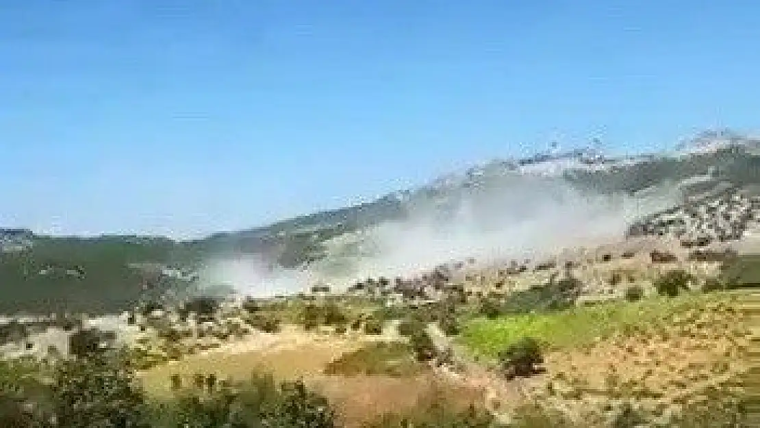 'Adıyaman´da 4 askerin şehit olduğu terör olayından sıcak görüntü'