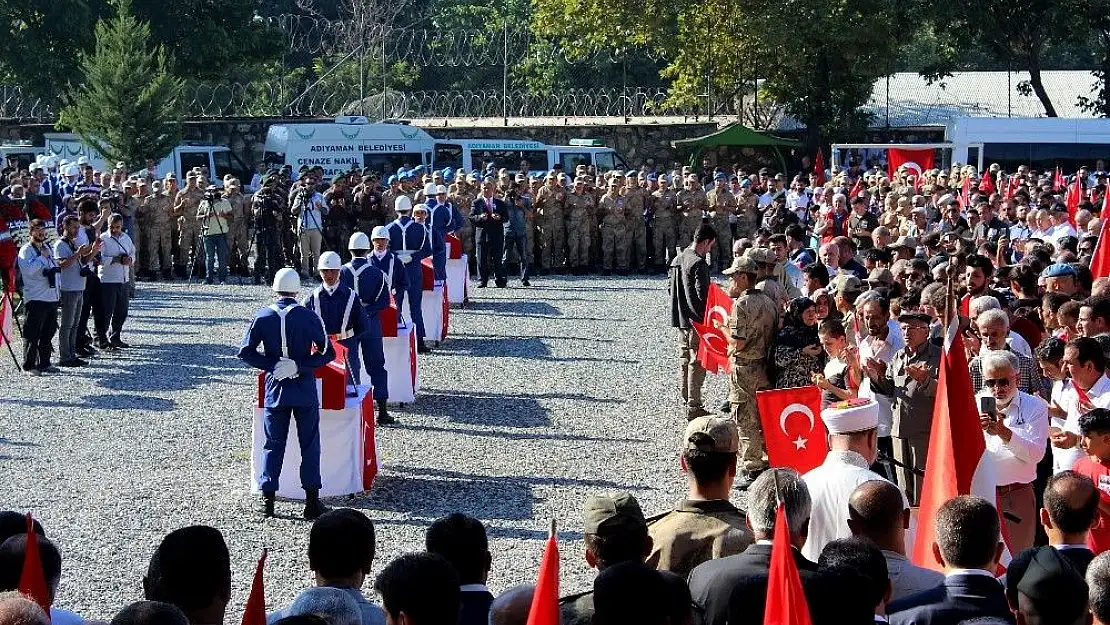 'Adıyaman şehitlerini uğurladı'