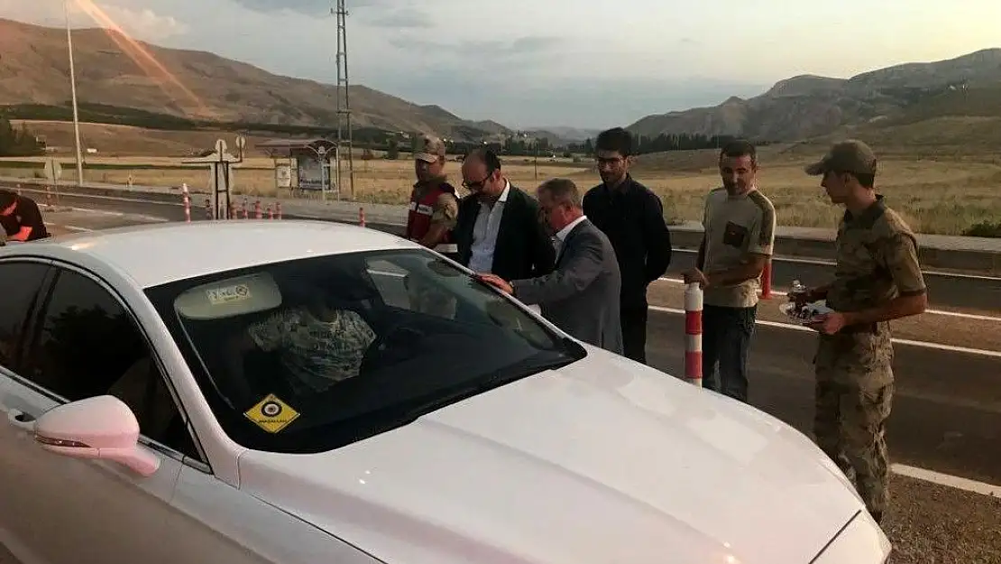'Kaymakam Erdem trafik denetimine katıldı'