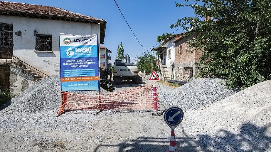 'MASKİ´den 7 Mahallede 3bin 950 metrelik kanalizasyon hattı'