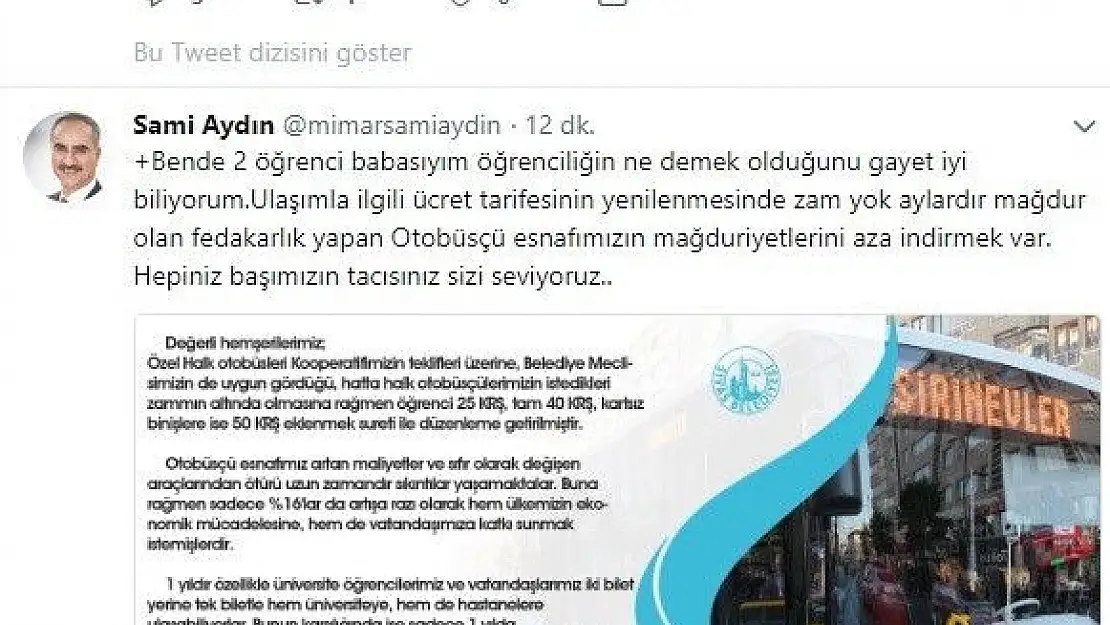 'Kendini eleştiren gençlere, başkandan  çay daveti'