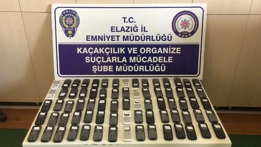 'Elazığ´da 75 adet kaçak telefon ele geçirildi'