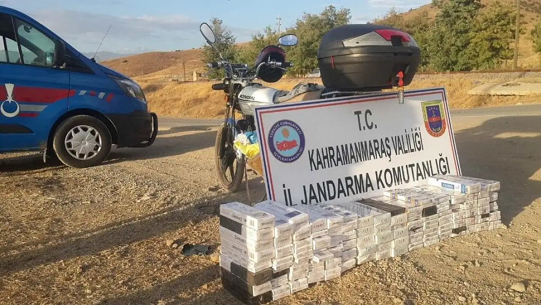'Motorize sigara kaçakçısı jandarmaya takıldı'