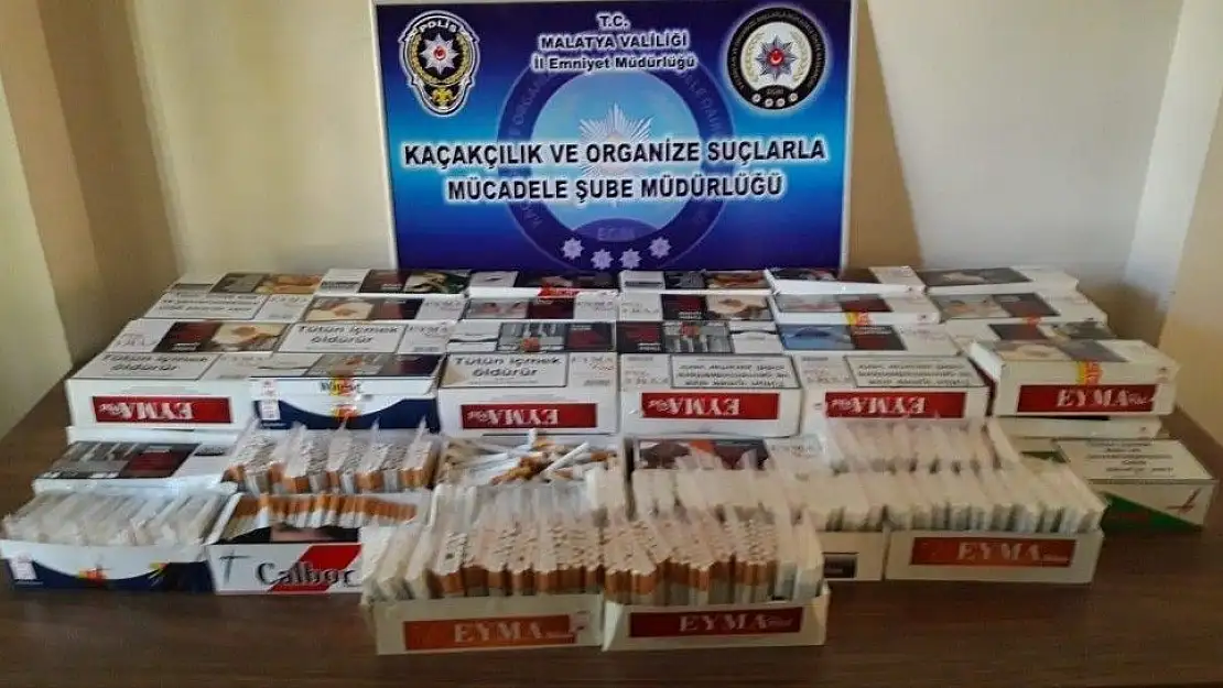 Malatya'da kaçak sigara operasyonu