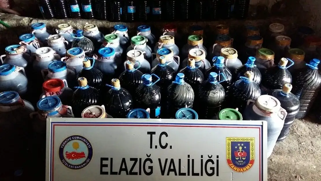 'Elazığ´da 6 ton kaçak şarap ele geçirildi'