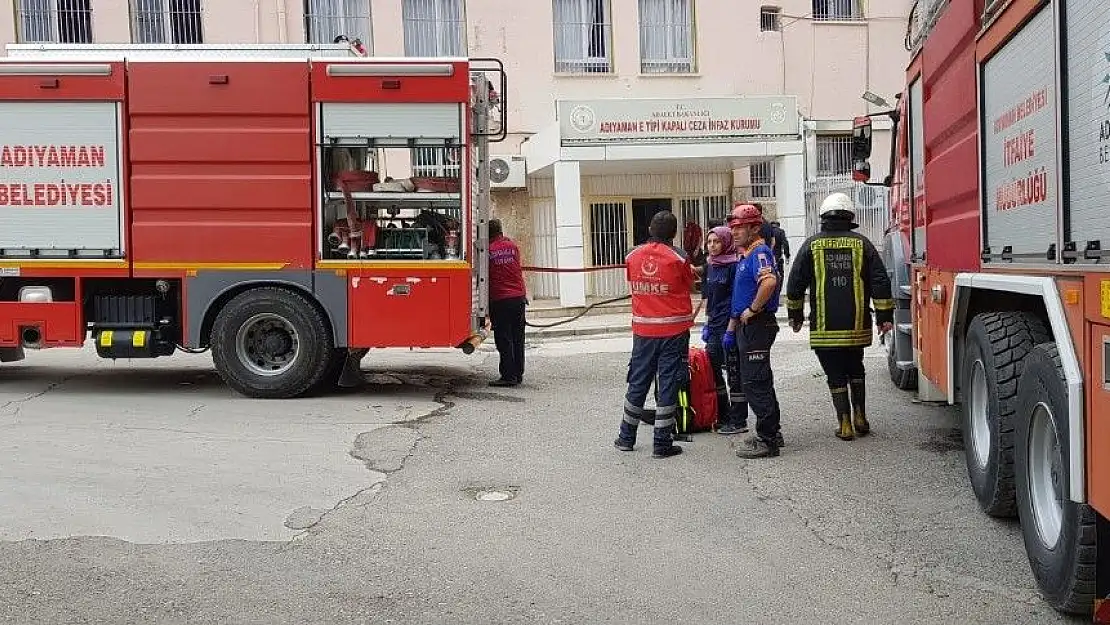 'Cezaevinde yangın tatbikatı'