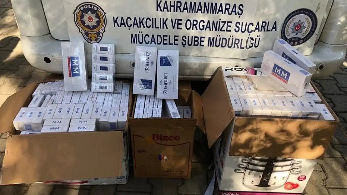 'Tencere kutularından kaçak sigara çıktı'