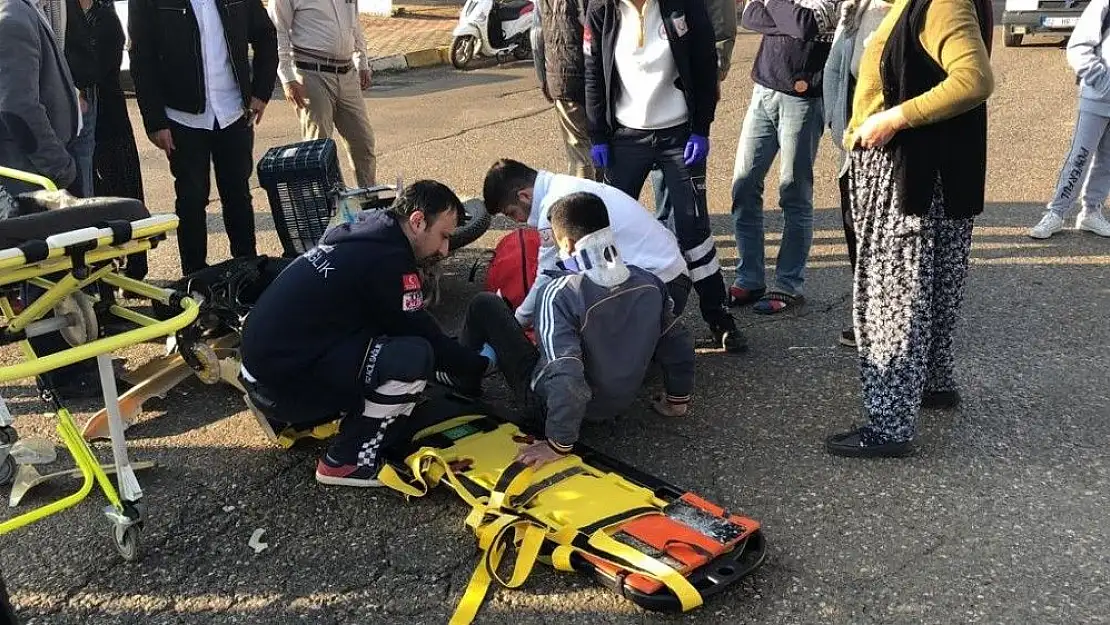 'Motosiklet ile otomobil çarpıştı: 1 yaralı'
