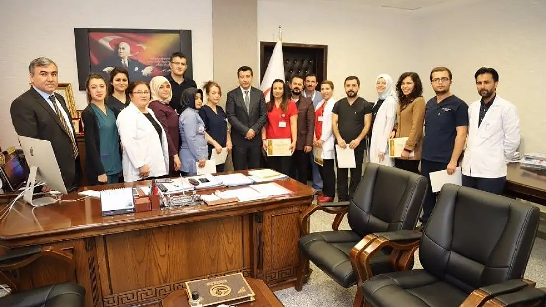'Sağlık personellerine başarı belgesi'