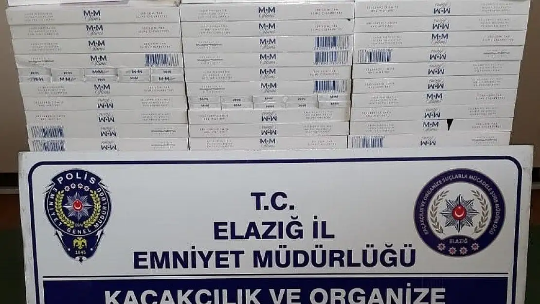 'Elazığ´da 400 paket kaçak sigara ele geçirildi'