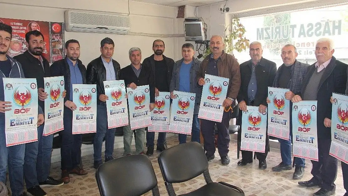 'Polislerden esnaf ve vatandaşlara takvim'