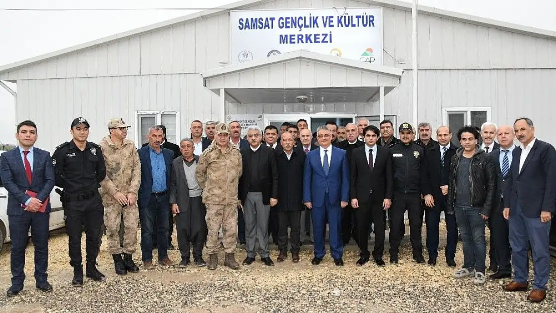 'Vali Pekmez Samsat ilçesinde incelemelerde bulundu'