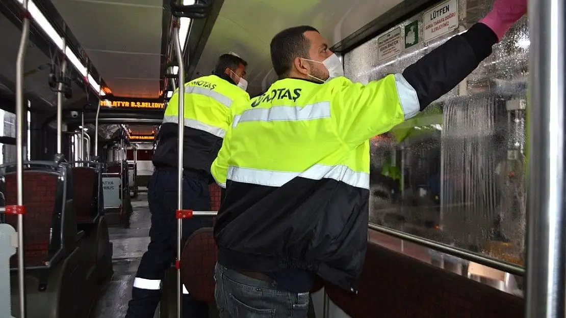 'MOTAŞ araçları dezenfekte ediliyor'