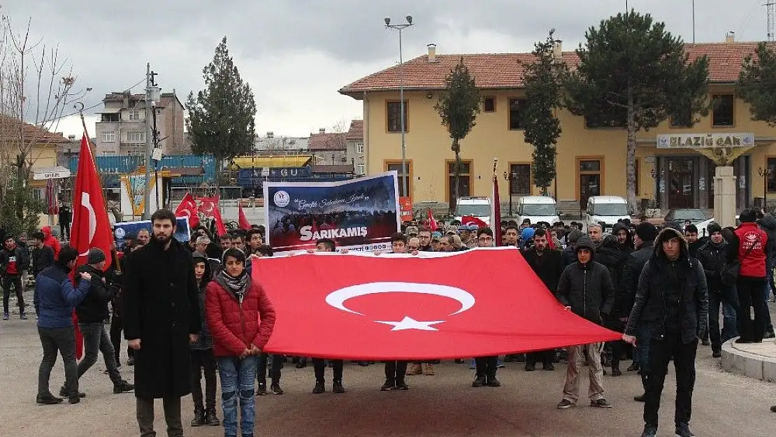 'Elazığ´da ´Sarıkamış Şehitlerine Saygı Yürüyüşü´'