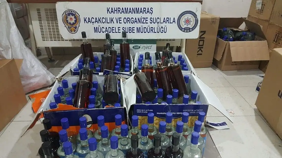'Kahramanmaraş´ta kaçak içki operasyonu'