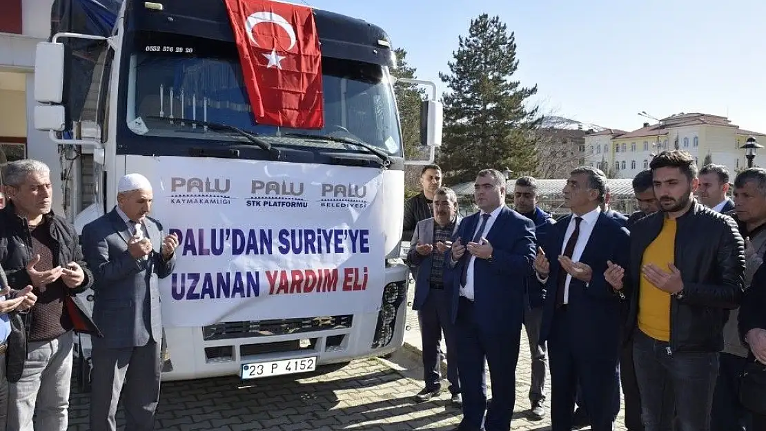 'Palu´dan Suriye´ye yardım malzemesi'