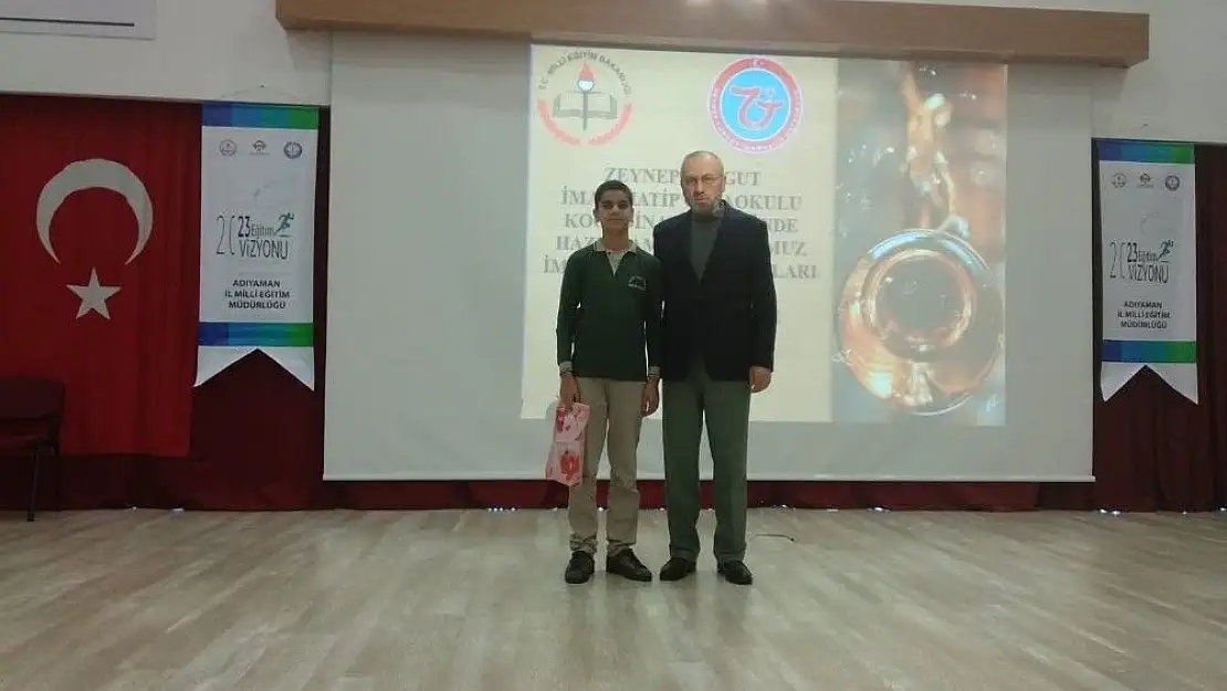 'Şehit Fazıl Gürs İmam Hatip Ortaokulu öğrencisinin başarısı'
