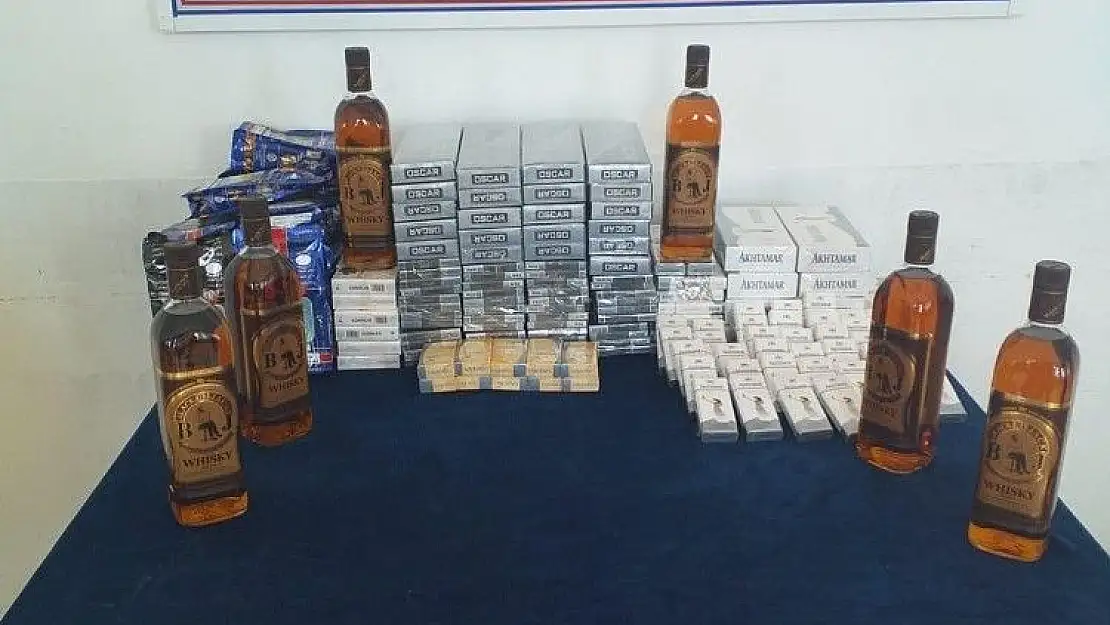 'Elazığ´da kaçak içki ve sigara ele geçirildi'
